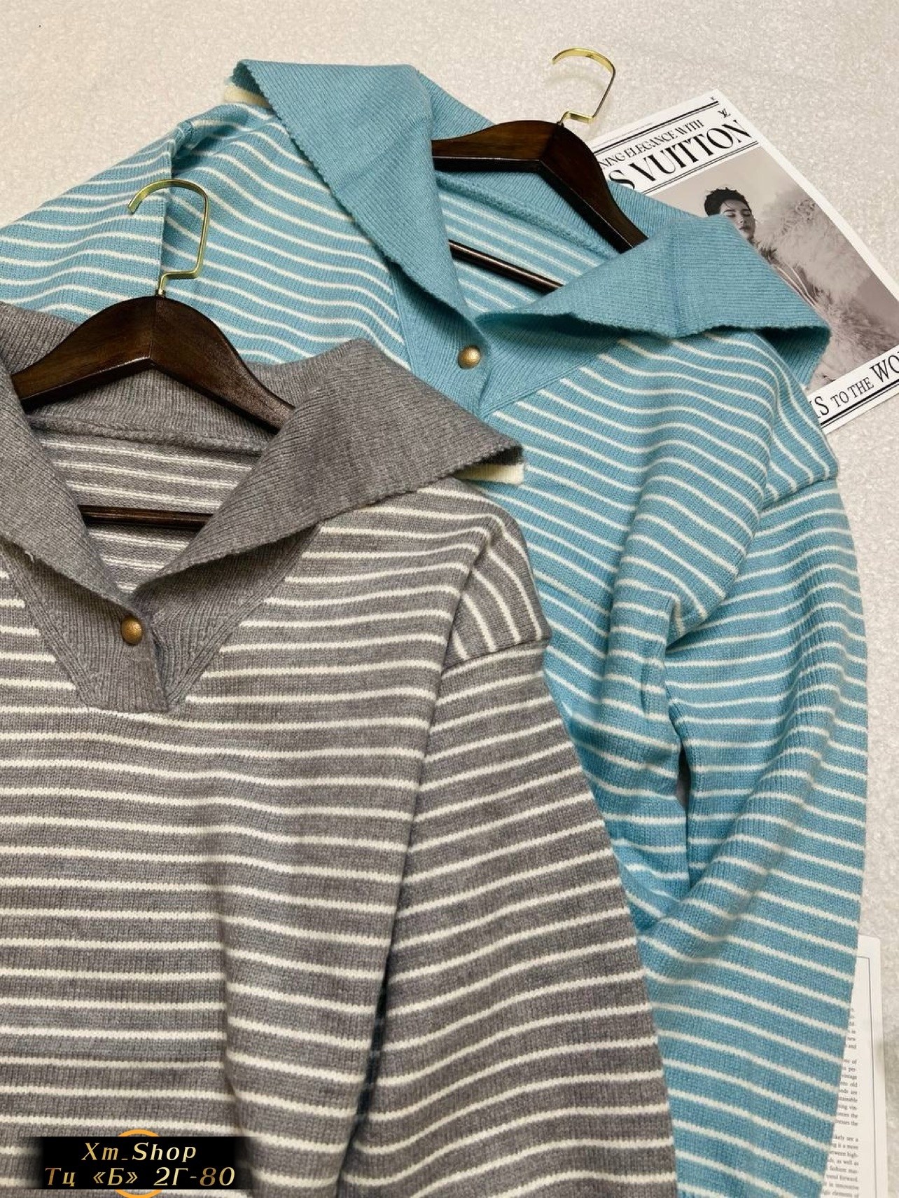 женский свитер в полоску,женский пуловер в полоску,джемпер в полоску с воротником,свитер с воротником,модные свитера