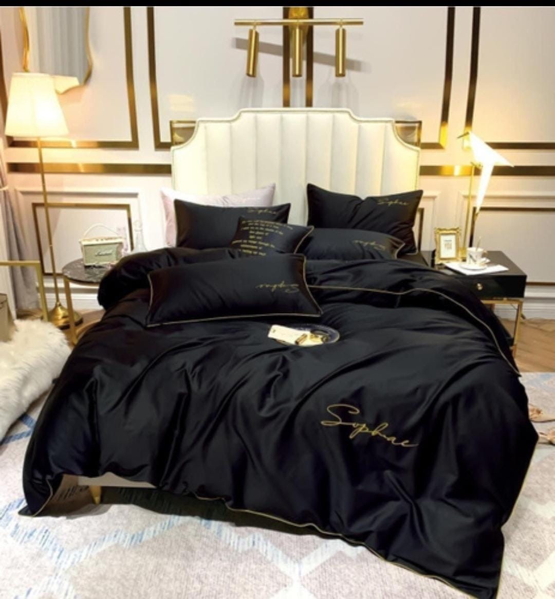 комплект постельного белья alanna,черное постельное белье,постельное белье alanna,комплект постельного белья mency,комплект постельного белья