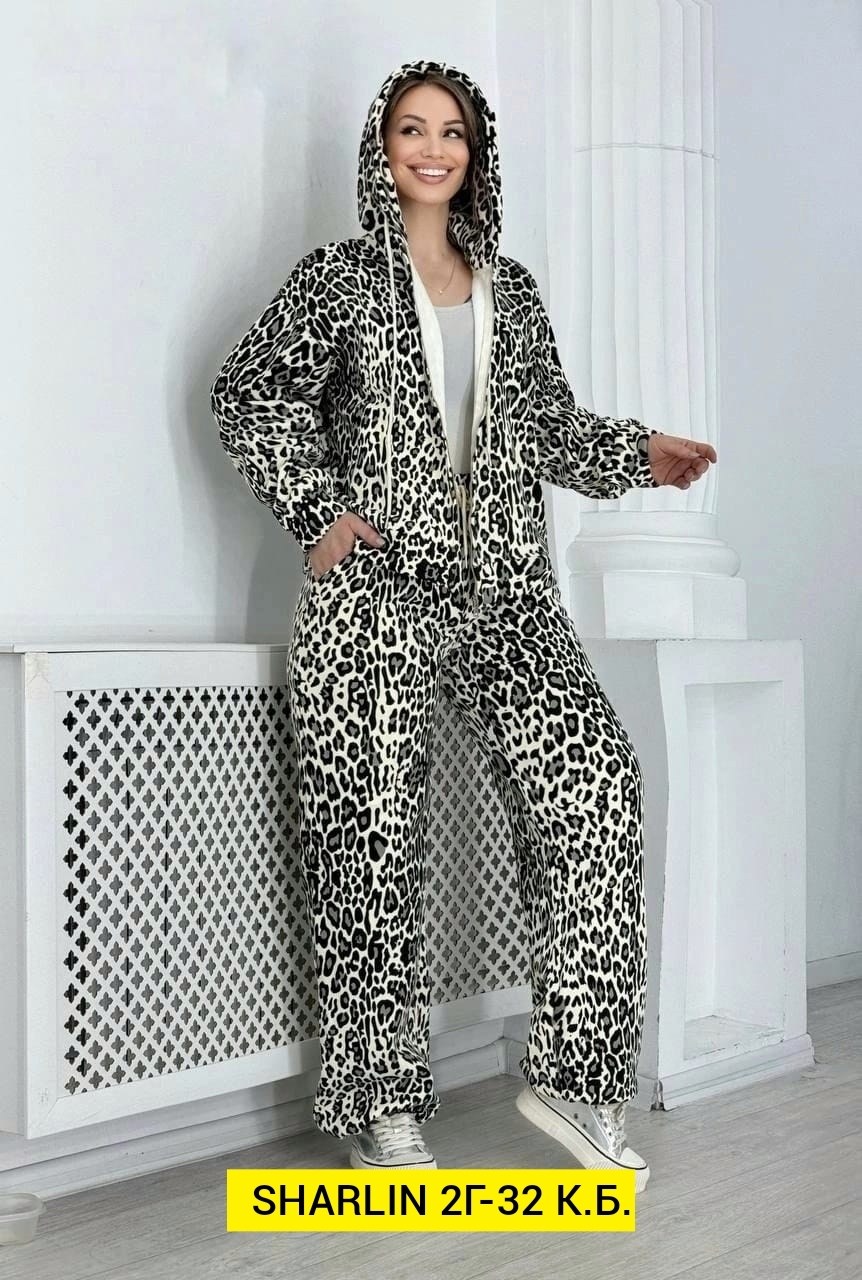 костюм двойка леопардовый,леопардовые костюмы,костюм на флисе,женский костюм на флисе,костюмы двойки
