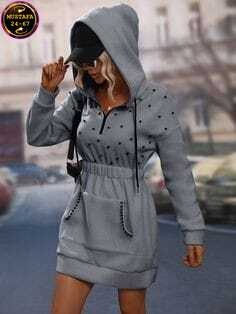 платье с капюшоном,платье толстовка,спортивное платье с капюшоном,платье с капюшоном и карманами,спортивное платье