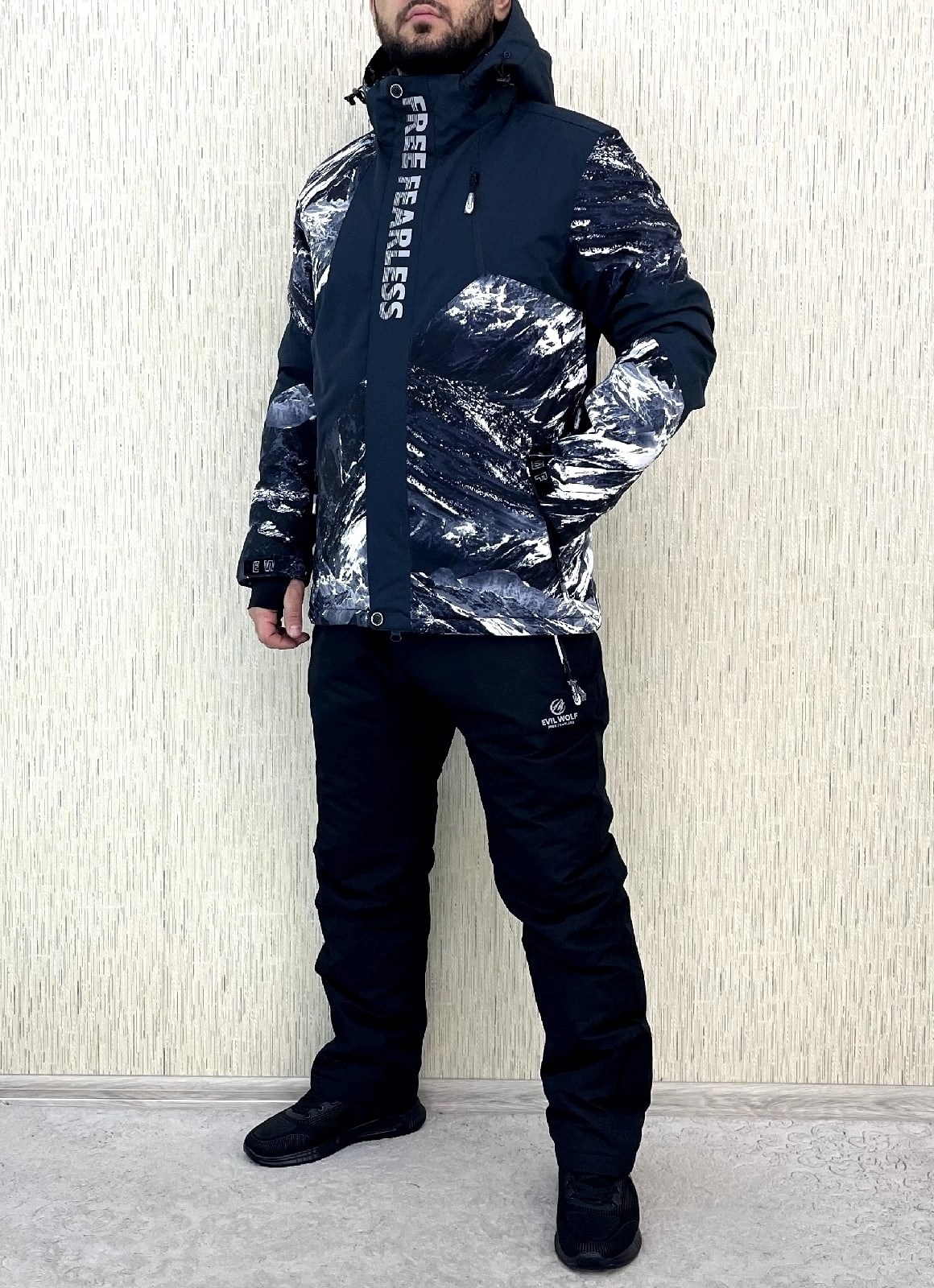 мужская зимняя горнолыжная куртка evil wolf,горнолыжный костюм зимний мужской,костюм горнолыжный мужской,горнолыжный костюм зимний,костюм зимний мужской