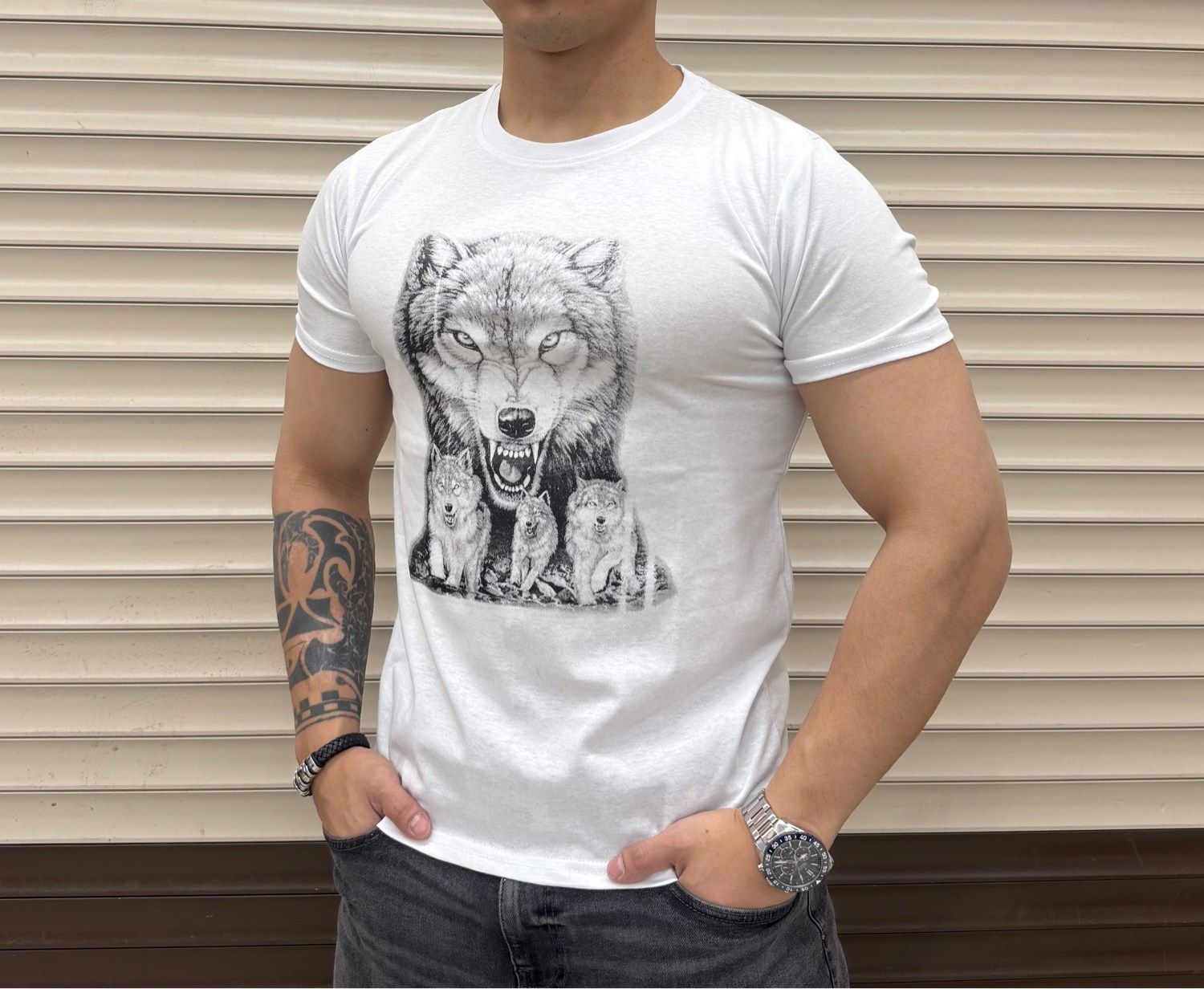 футболки для мужчин,футболки мужские,футболки мужские с принтом,футболки с волком,мужская майка