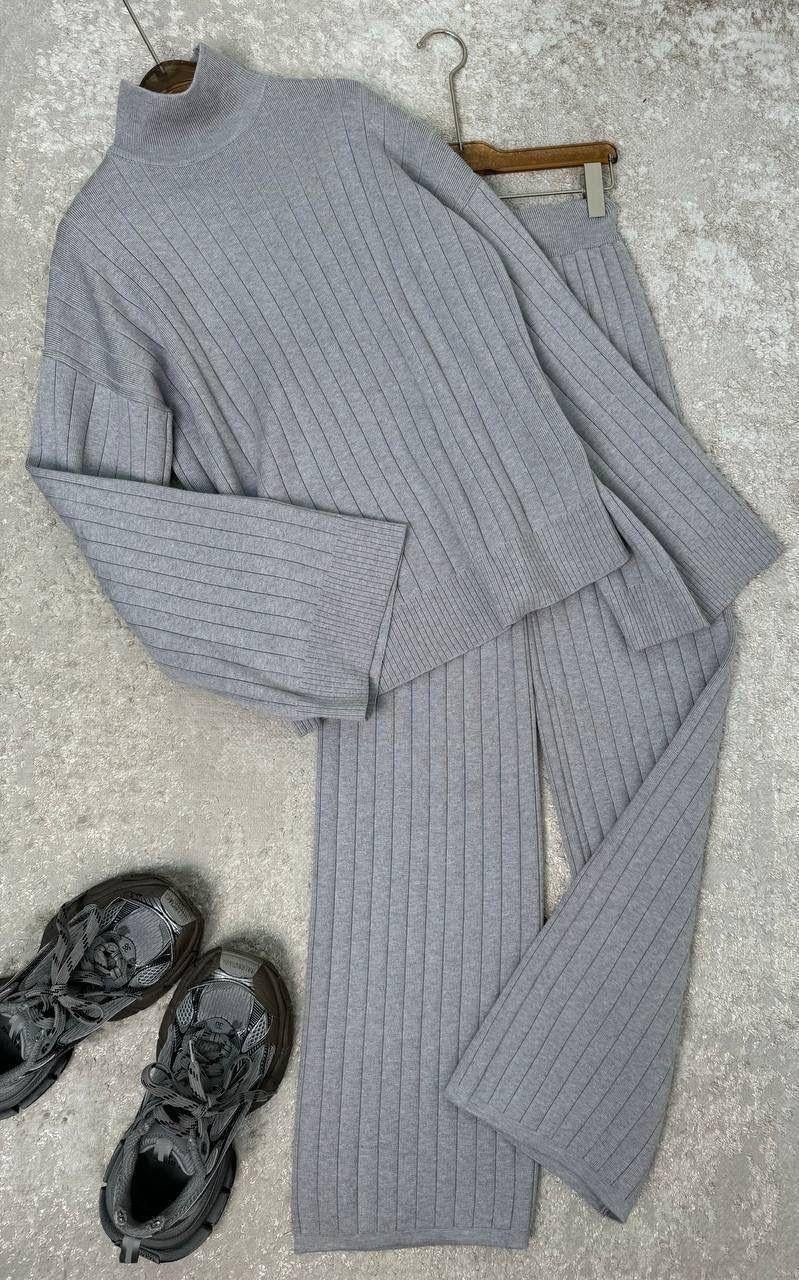 вязаные костюмы,трикотажные костюмы,стильные костюмы,трикотажный костюм с брюками палаццо женский,вязаные костюмы женские