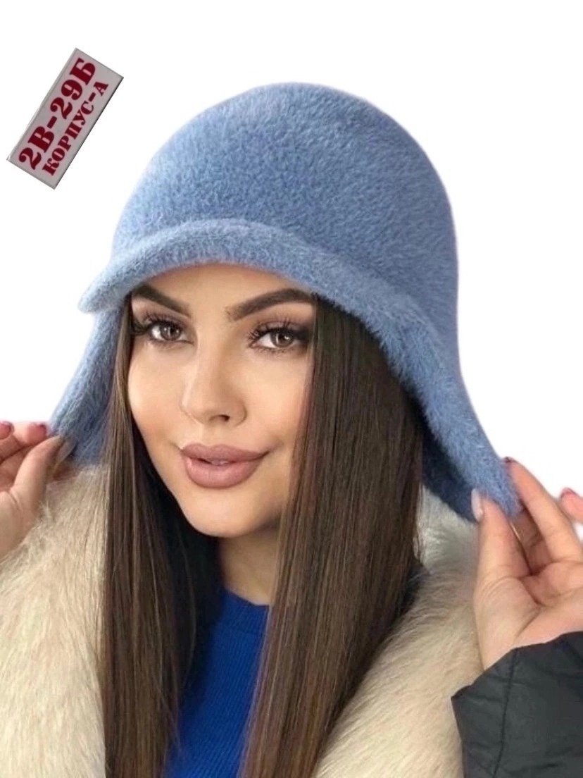 шапка женская,шапка ушанка из ангоры,шапка ушанка зимняя меховая,теплая панама ангора,шапка для женщин