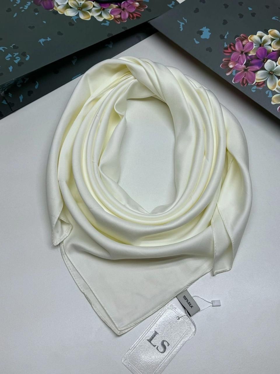 платок женский шелковый,атласный платок,шелковый однотонный платок,платки тонки,шелковые платки
