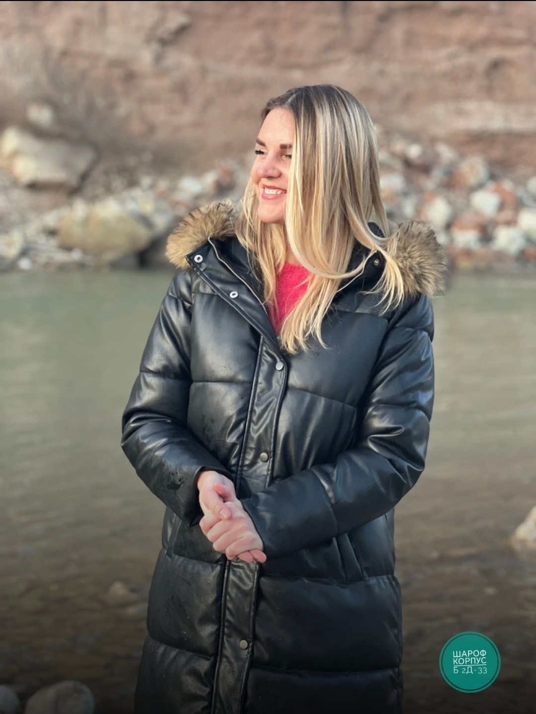 зимние женские куртки из искусственной кожи,кожаный пуховик,пуховик,удлиненная куртка,пуховик зимний кожаный