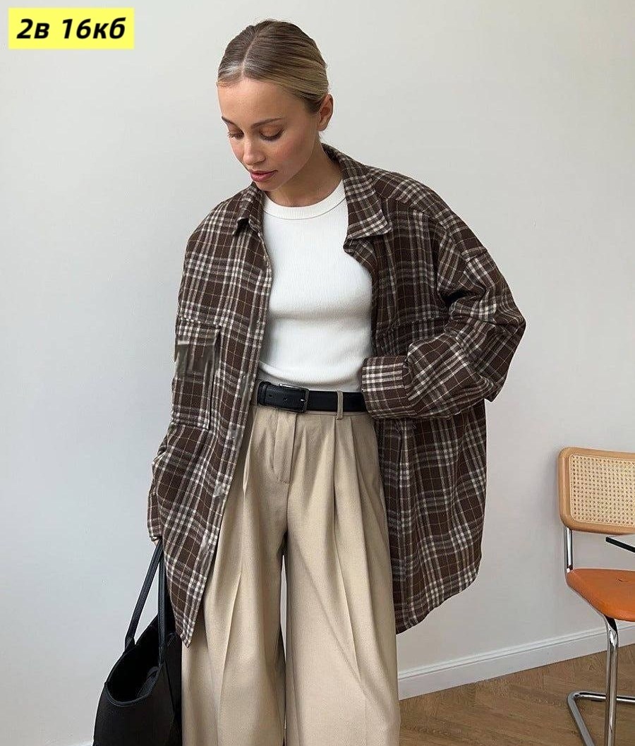 рубашка в клетку,стильная женская рубашка,женские рубашки в клетку,рубашка оверсайз в клетку,рубашка женская в клетку оверсайз