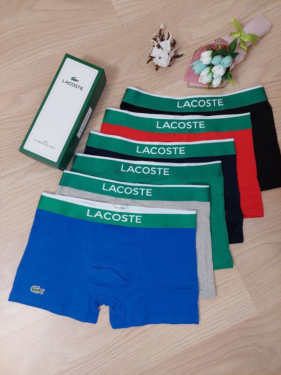 трусы мужские lacoste,комплект трусов боксеры lacoste,трусы боксеры lacoste,набор мужских трусов lacoste,трусы lacoste