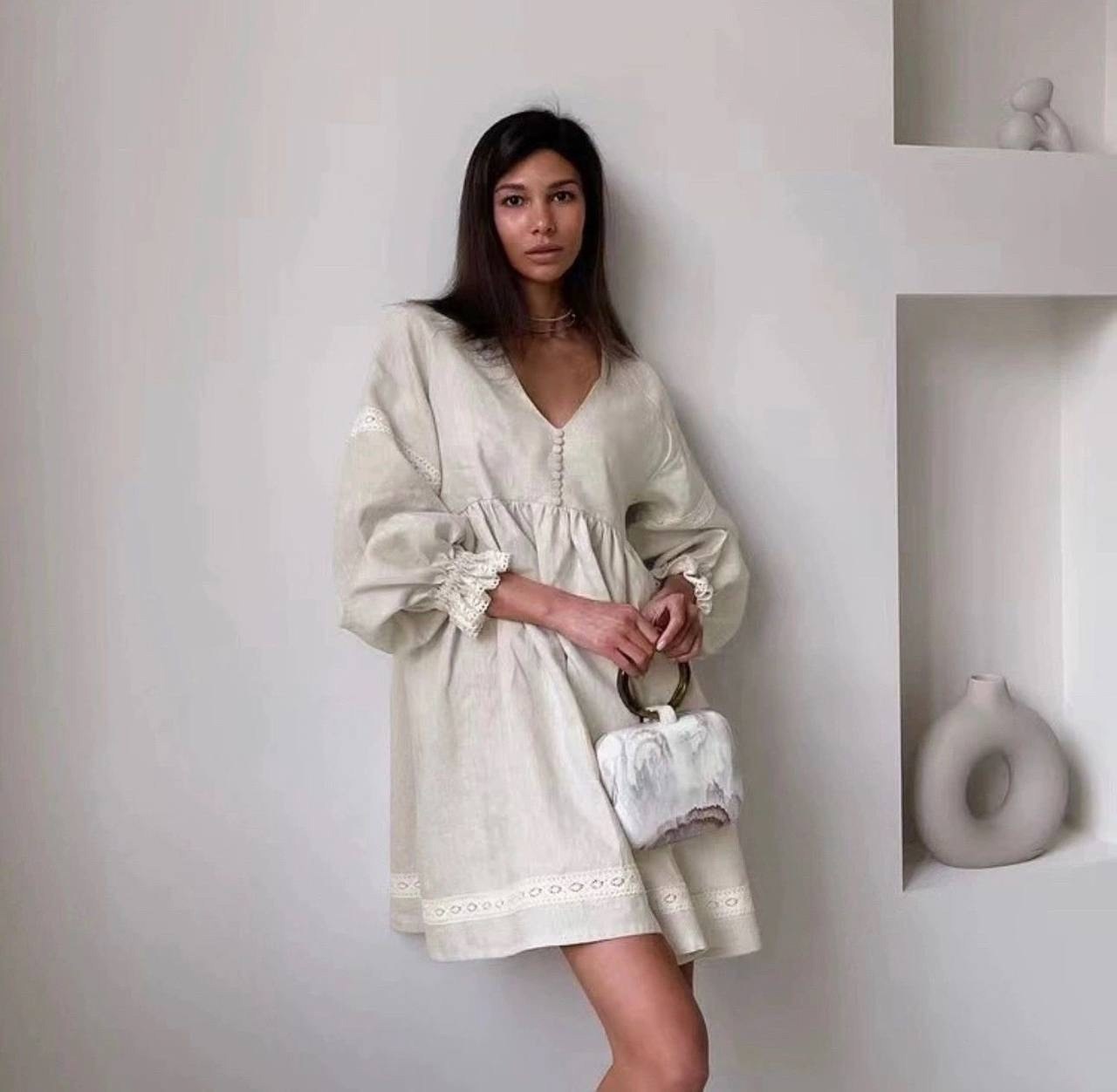 платье из хлопка и льна,женское хлопковое платье,льняные платья,льняное платье в стиле бохо,платье из льна