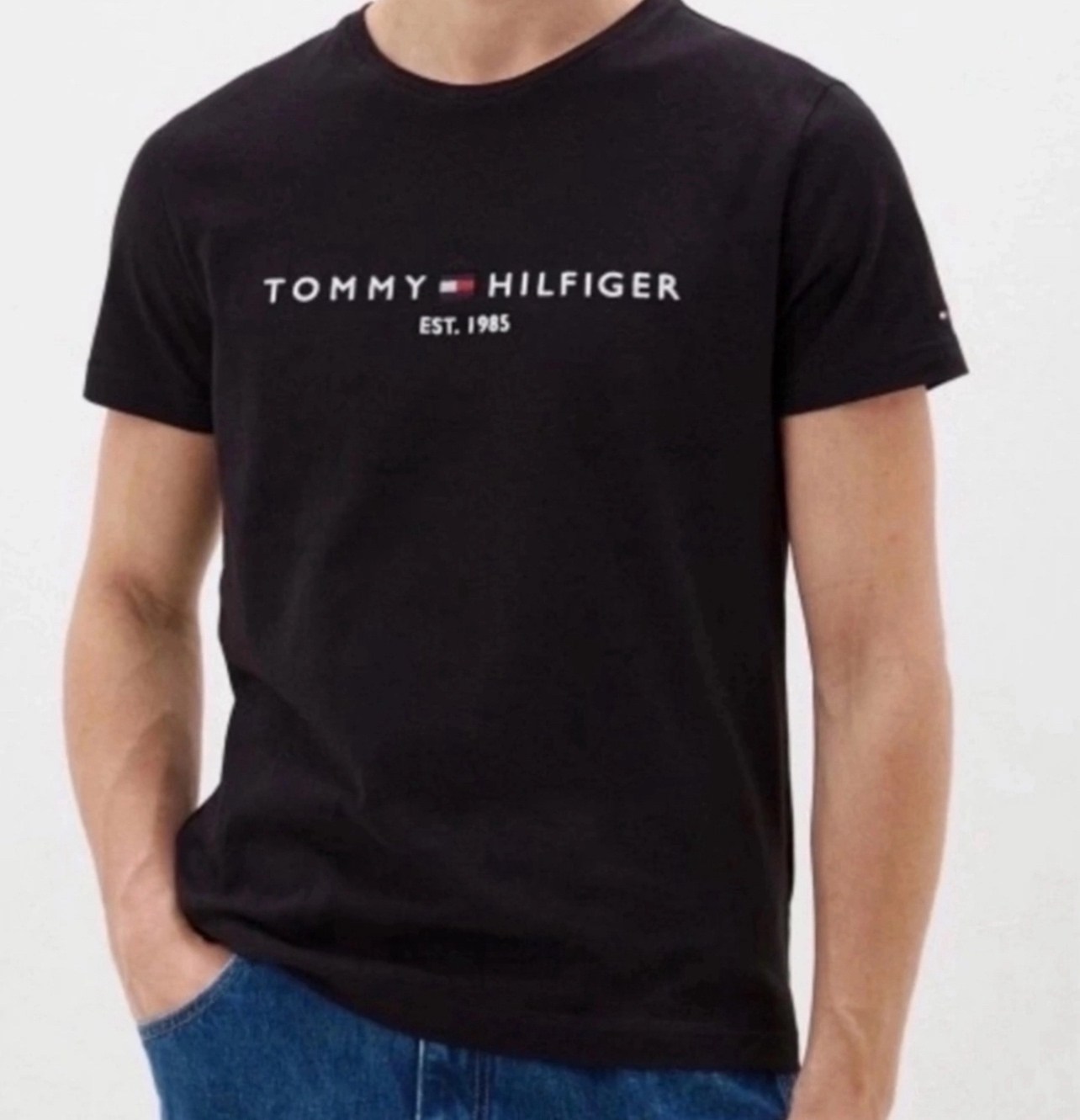 футболка томми хилфигер черная,футболка томми хилфигер,томми хилфигер футболка est.1985,футболка мужская tommy hilfiger,футболка томми хилфигер мужские