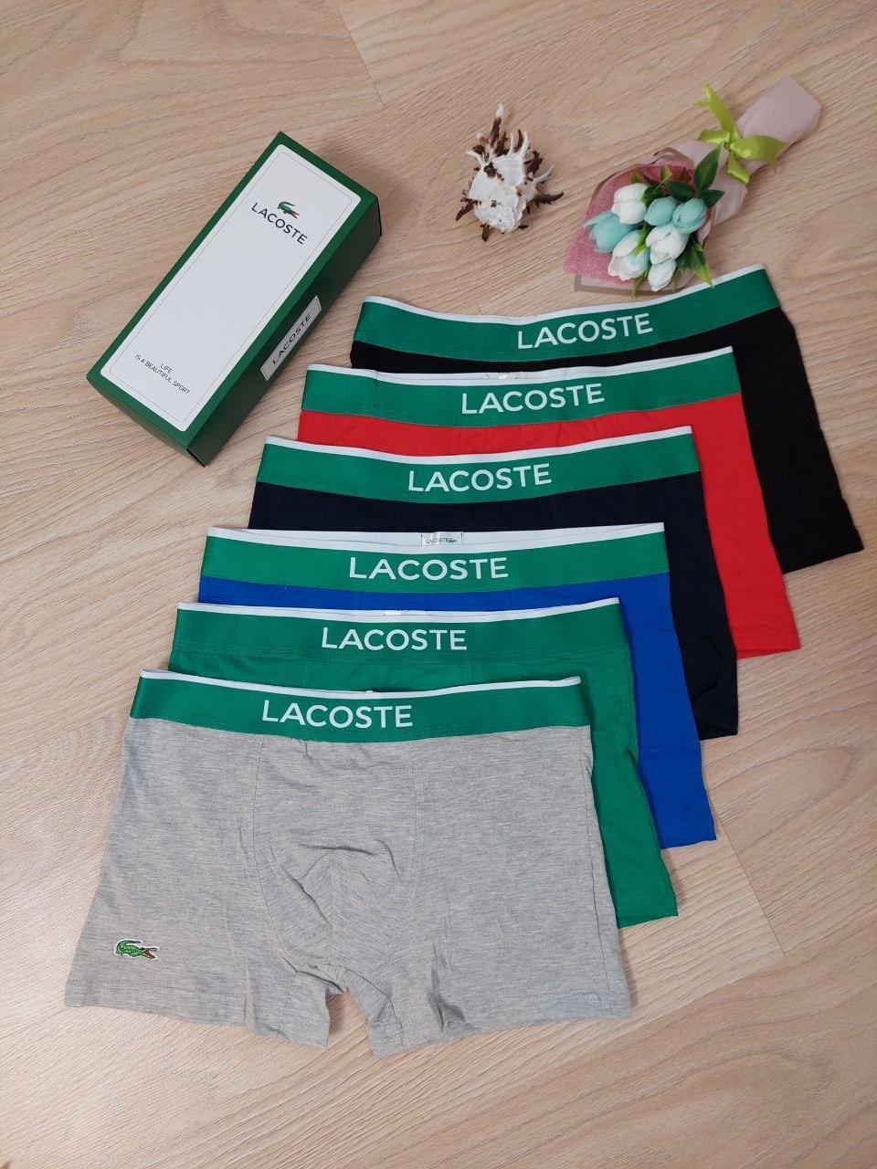 трусы мужские lacoste,комплект трусов боксеры lacoste,трусы боксеры lacoste,набор мужских трусов lacoste,трусы lacoste