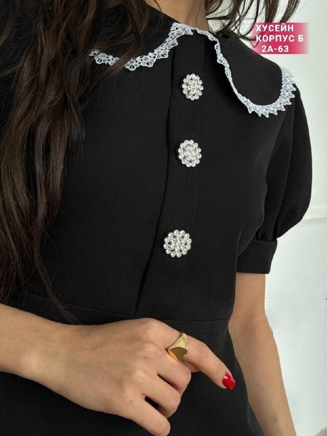 платье,платье с воротником,женское платье с воротником,женские платье,платье черное с воротником