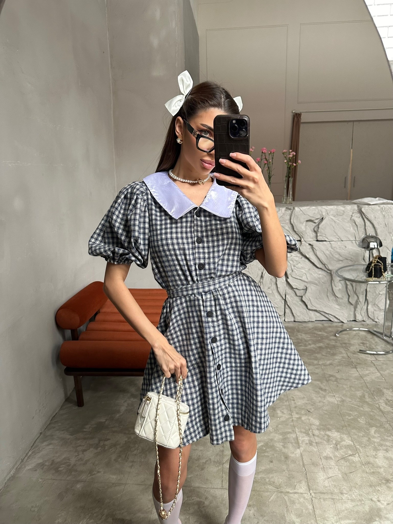 платье женское в клетку,платье короткие,стильное платье,повседневные платья,платье в стиле