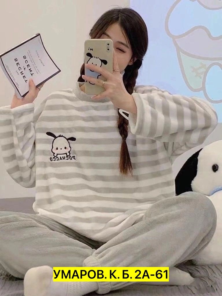 пижама женская со штанами теплая домашняя плюшевая,плюшевая пижама,пижама теплая плюшевая со штанами,теплая пижама,теплая мягкая пижама