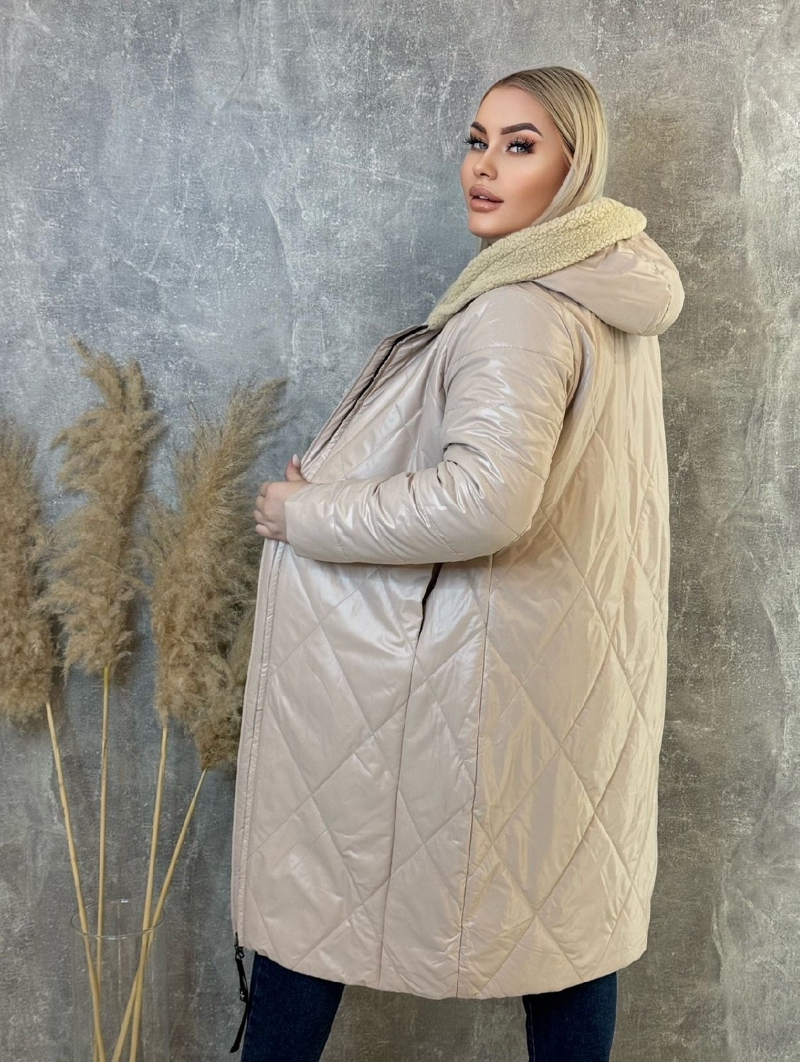 женская демисезонная куртка,демисезонная куртка больших размеров,пальто на синтепоне,пуховик двусторонний,куртка женская