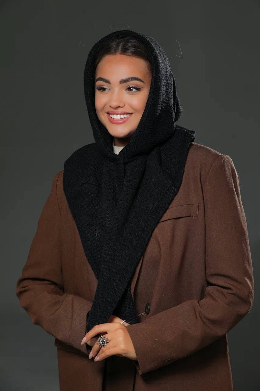 вязаная косынка,косынка,косынка женская,косынка трикотажная,вязаный платок