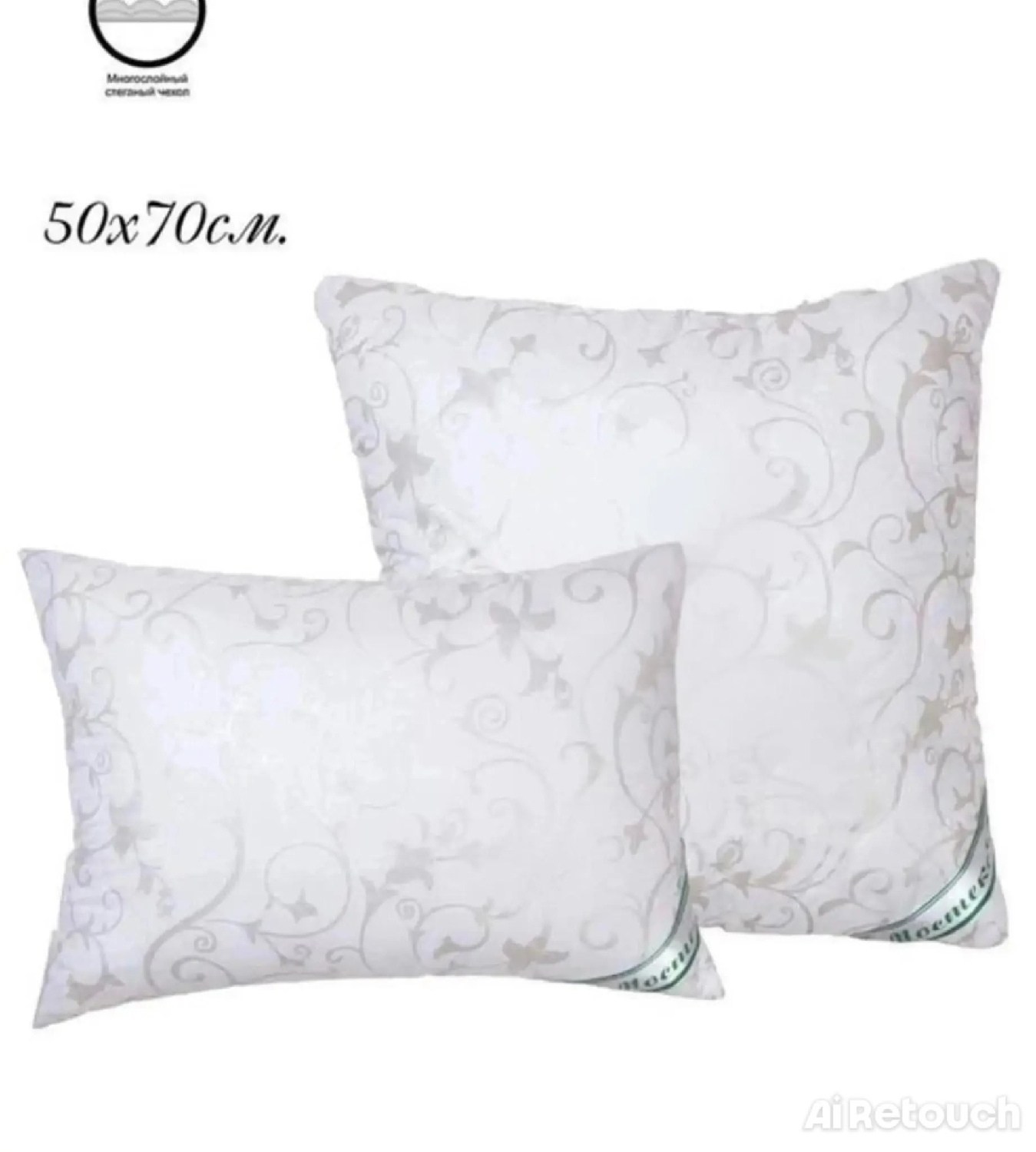 подушка афродита 68х68 гусиный пух,подушка пухо-перовая,подушки белые,подушка пуховая,подушка пух