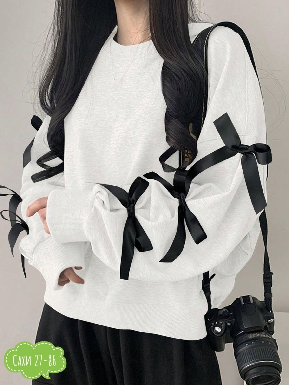 толстовка с бантами,стильная кофта,свитшот женская,кофта с бантом,повседневный свитшот