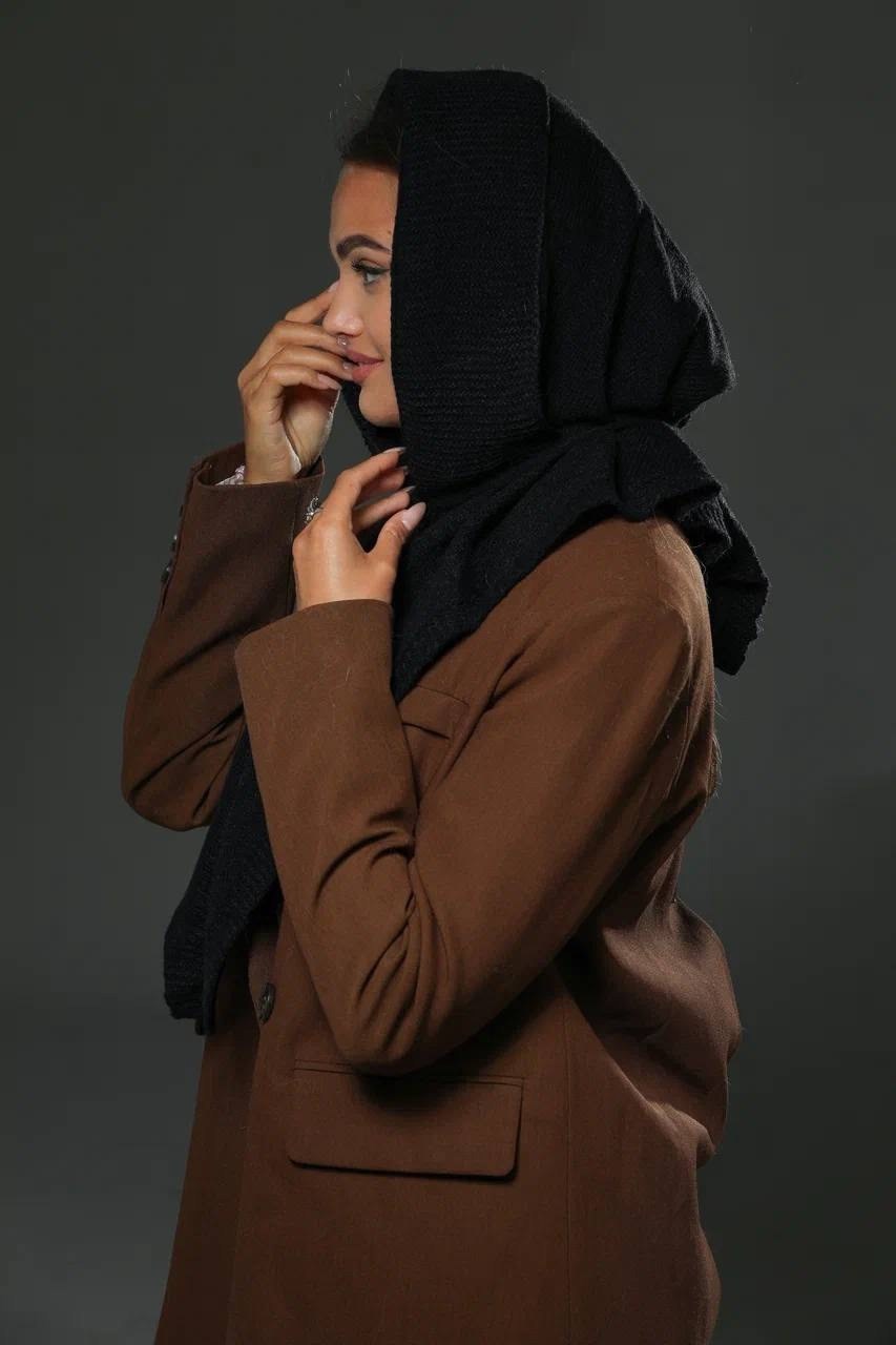 вязаная косынка,косынка,косынка женская,косынка трикотажная,вязаный платок