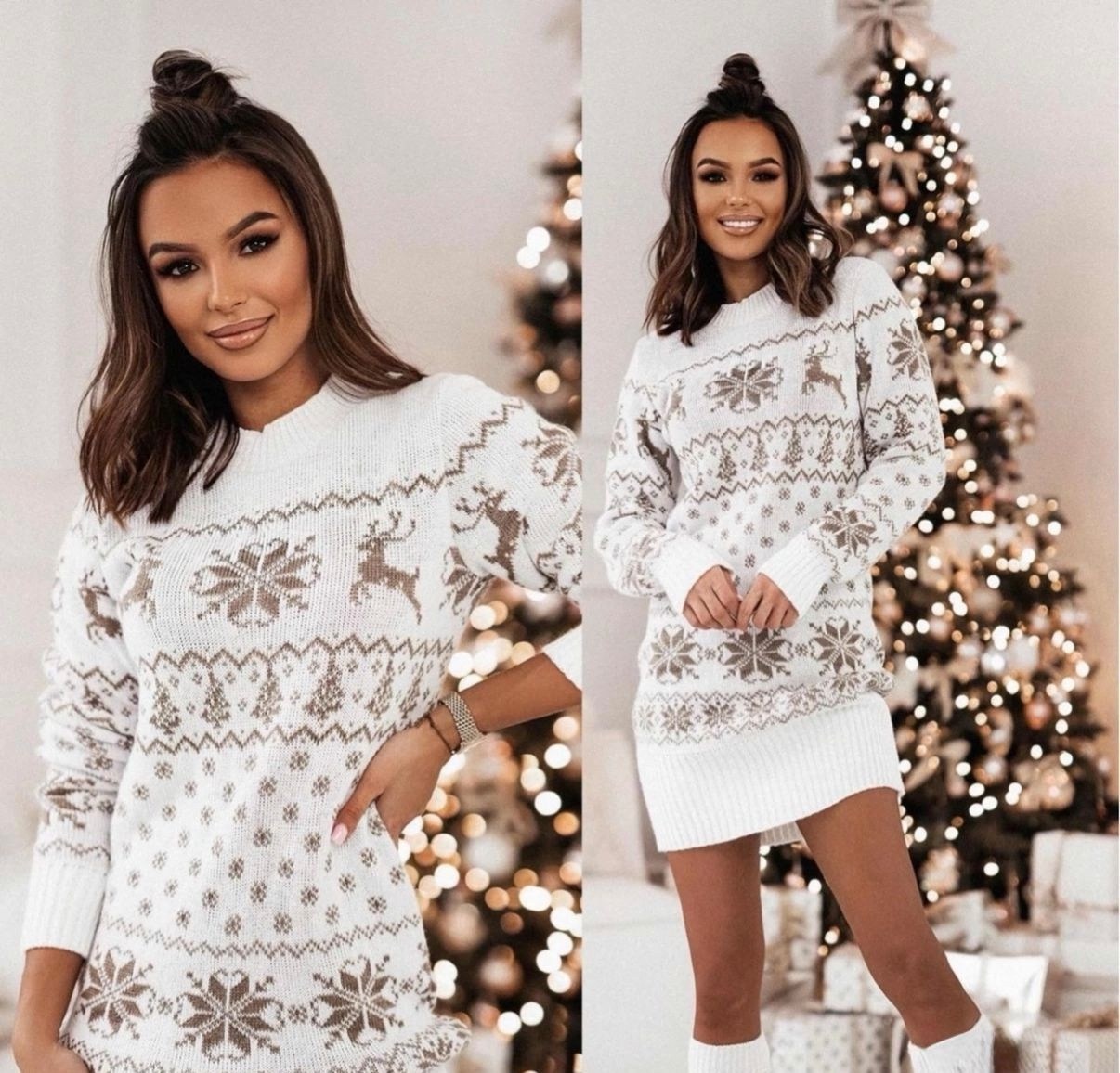 зимние наряды,новогодняя одежда,рождественские свитера,платье новогоднее,туника новогодняя