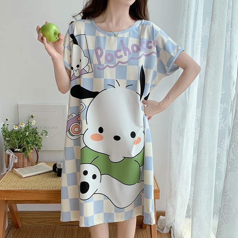 женский пижама,пижамы для женщин,платья туники,пижама с мультяшным принтом,домашняя одежда пижама