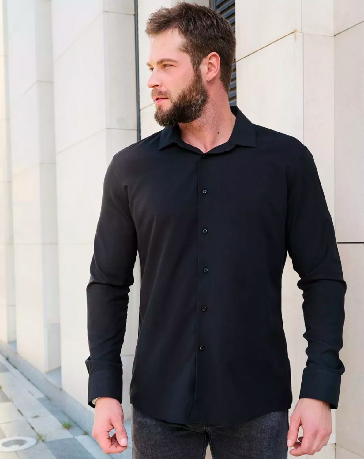рубашка для мужчин,мужская рубашка,рубашка черная мужская,черная рубашка,мужская черная матовая рубашка