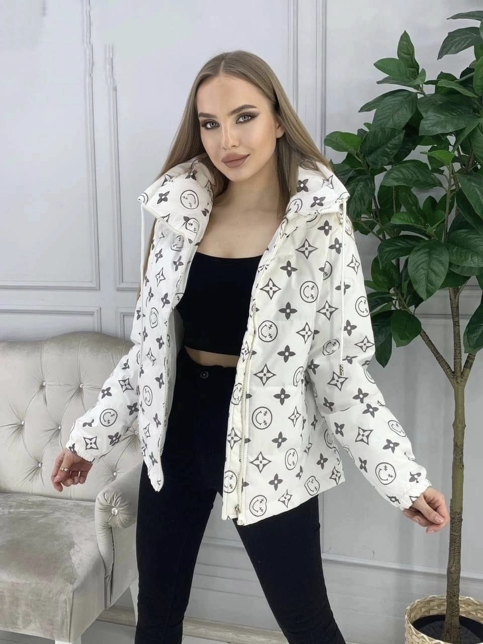 куртка женская демисезонная,белая куртка луи витон,демисезонная куртка,куртка женская,куртка модная