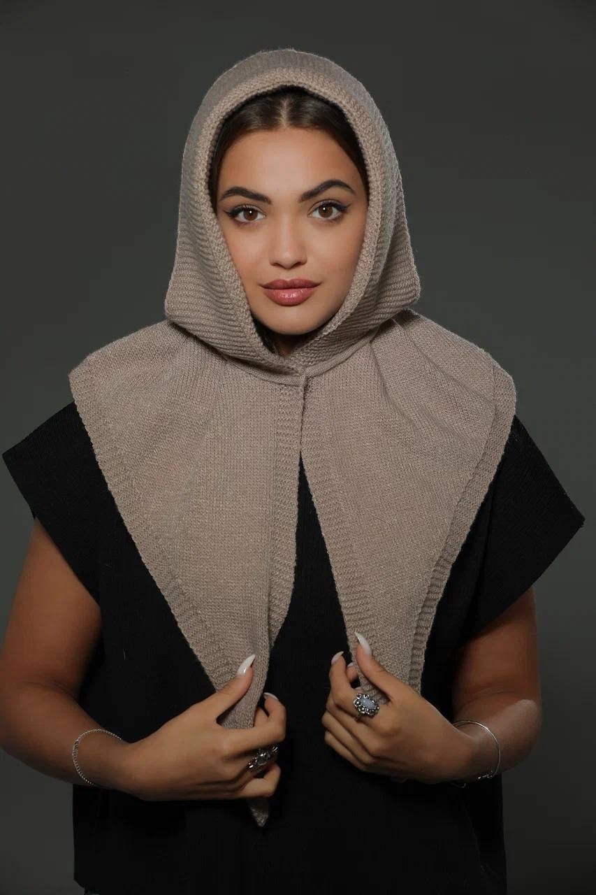 капор вязаный,капор шапка,капор 2025,капор вязаный зимний,капор женский