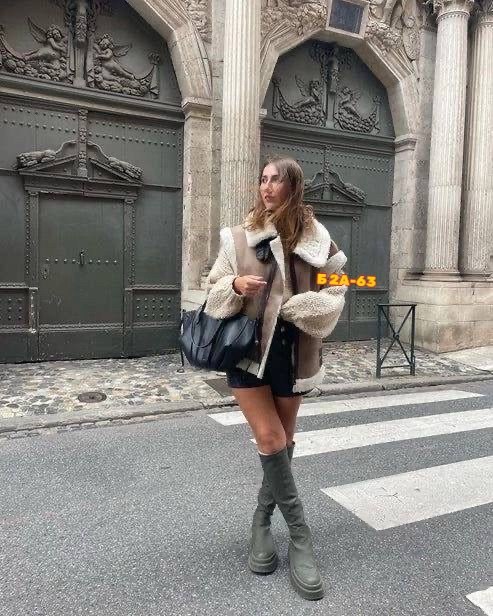 жилетка дубленка,жилетка авиатор,модные дубленки,стильная дубленка,дубленка авиатор из овчины