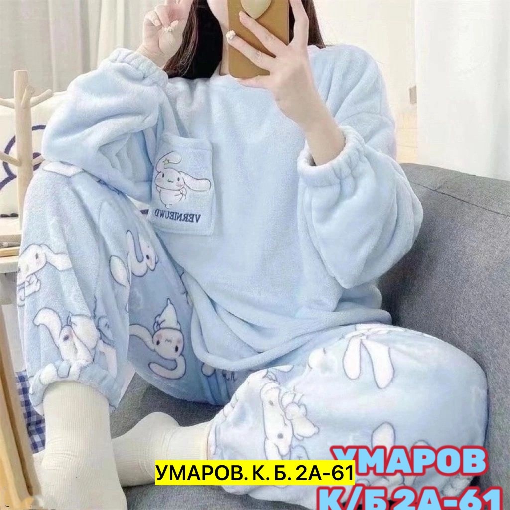 пижама женская со штанами теплая домашняя плюшевая,плюшевая пижама,пижама теплая плюшевая со штанами,теплая пижама,теплая мягкая пижама