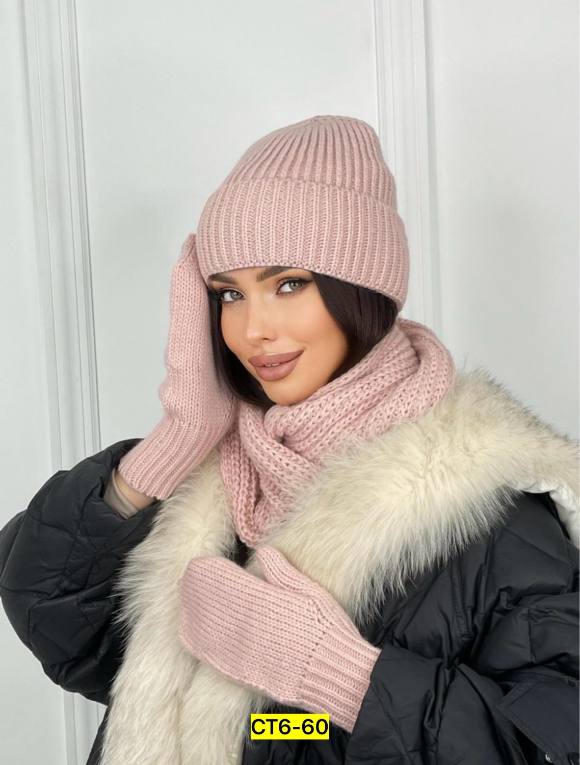 комплект шапка снуд,комплект шапки,комплект шапка шарф,шапка со снудом и варежками,женский комплект шапка