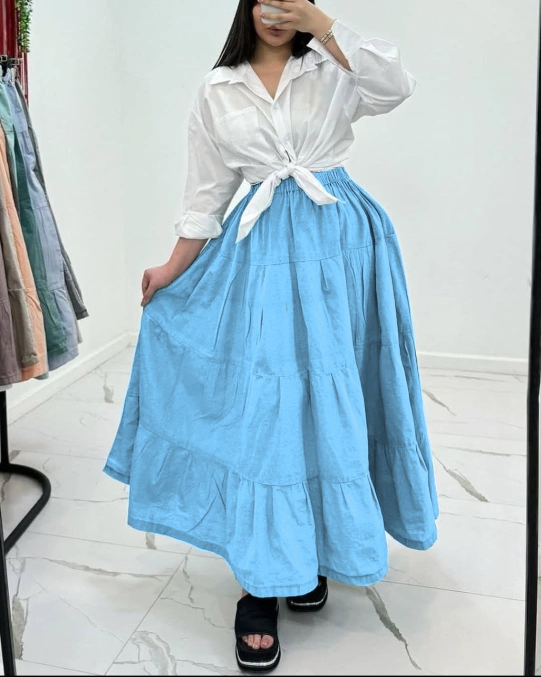 женские юбки,юбка,длинные юбки,юбка средней длины,ярусная юбка