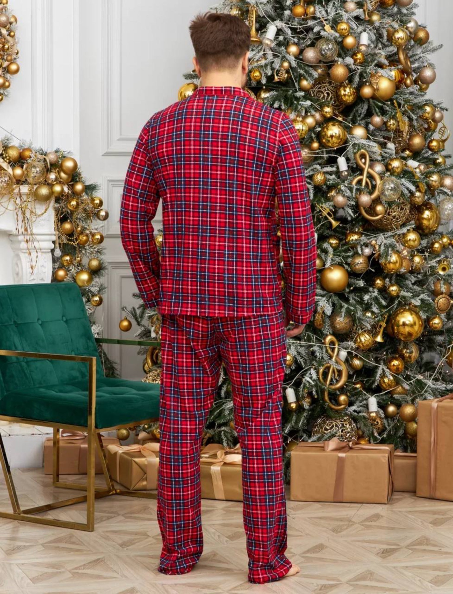 пижама мужская,пижама мужская классическая,новогодняя пижама мужская,пижама для мужчин,пижама в клетку со штанами