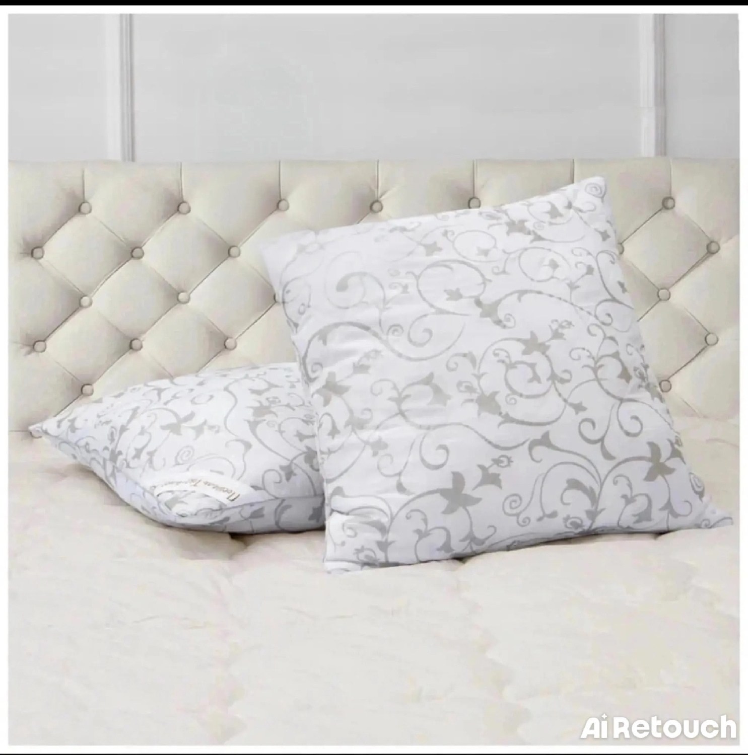 подушка афродита 68х68 гусиный пух,подушка пухо-перовая,подушки белые,подушка пуховая,подушка пух