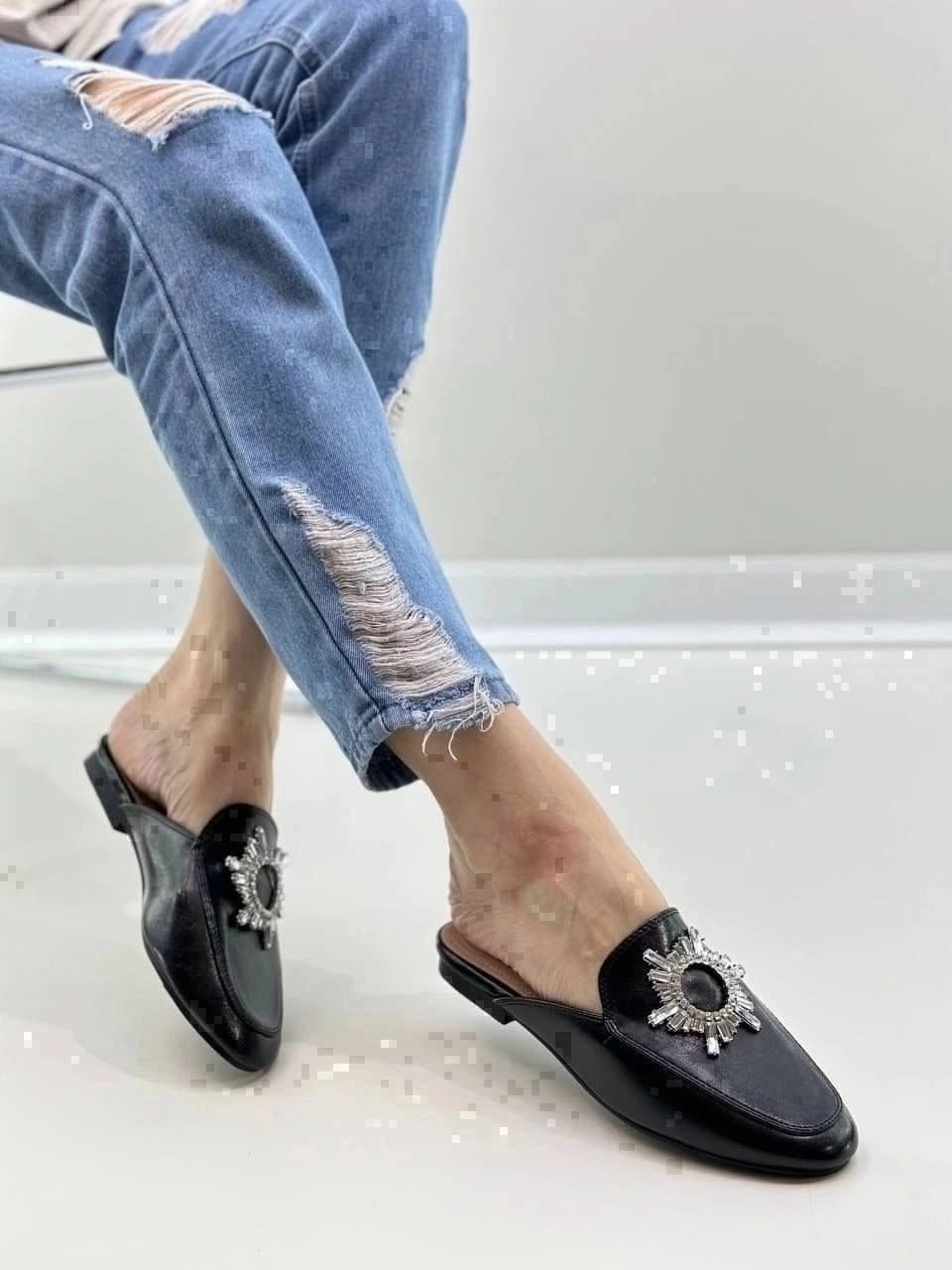 ,женские шлепанцы,женские мюли,мюли со стразами,мюли topshop