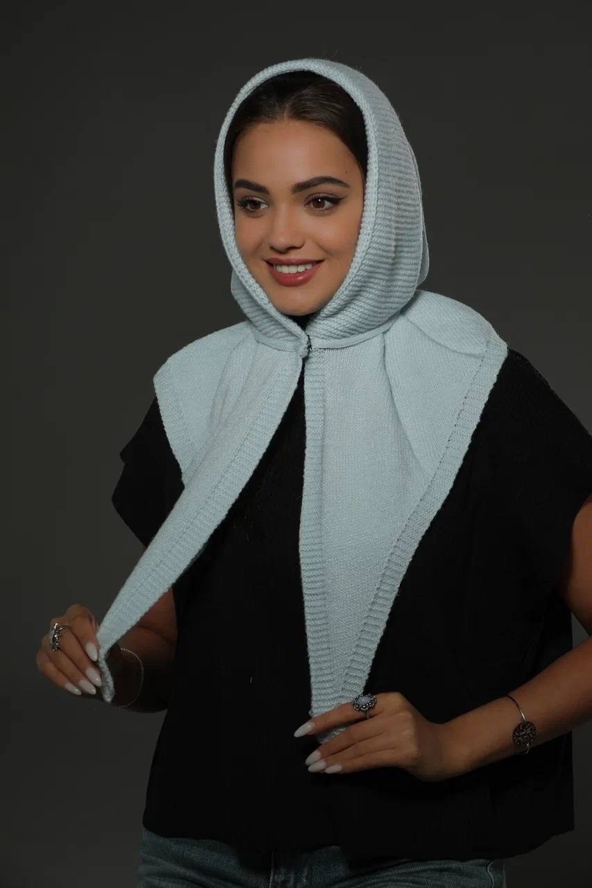 вязаная косынка,косынка,косынка женская,косынка трикотажная,вязаный платок