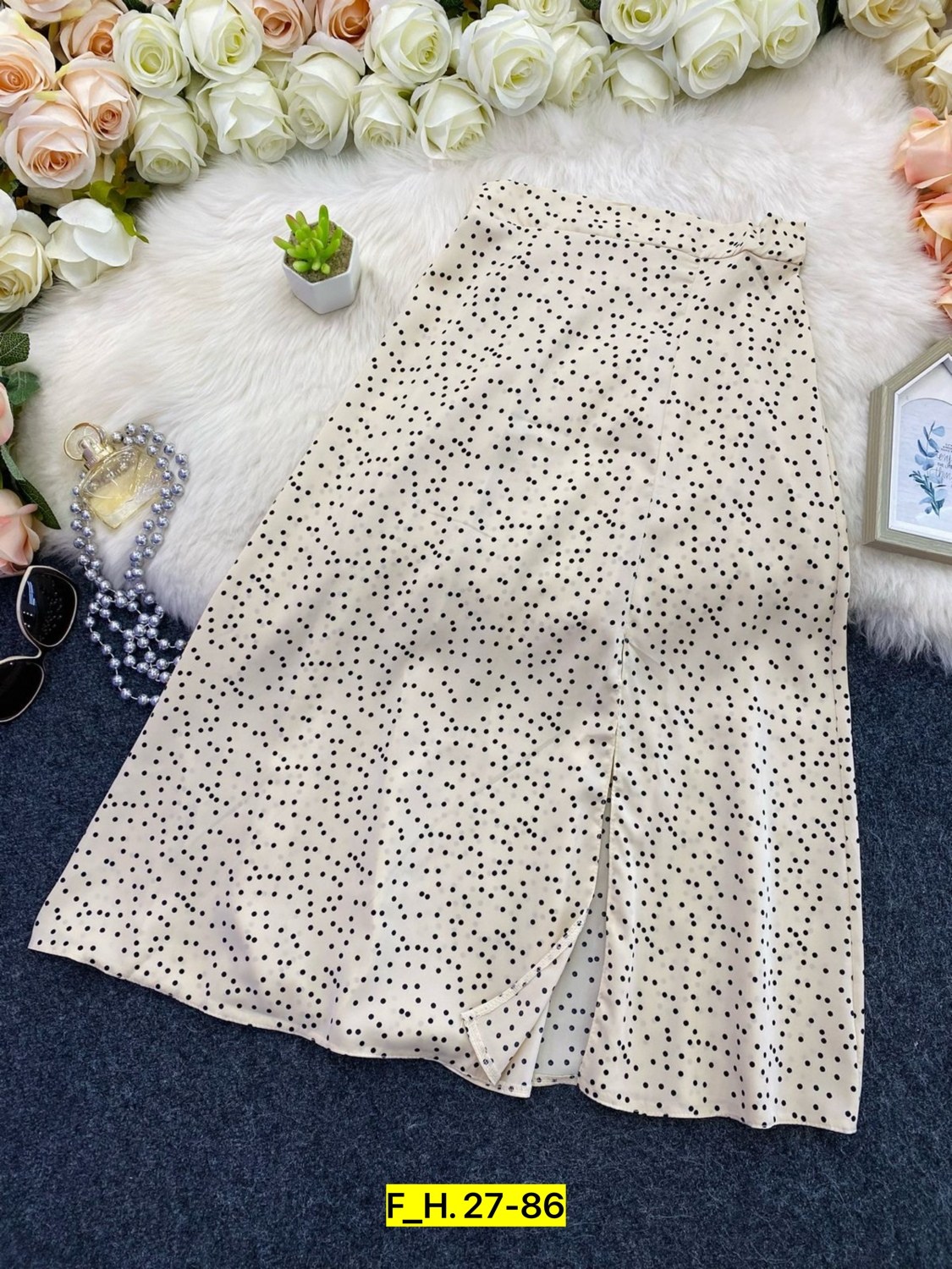 юбка средней длины,юбка в горошек,юбка,юбка длинная,женская юбка в горошек