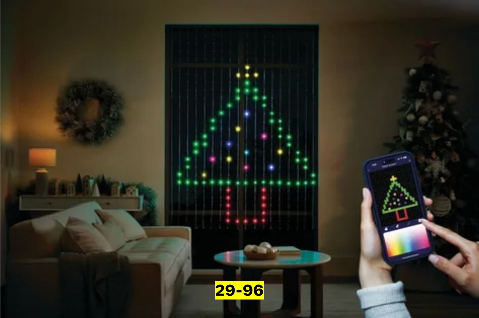 умная светодиодная,умная светодиодная гирлянда,светодиодная гирлянда,гирлянда занавеска,умная гирлянда