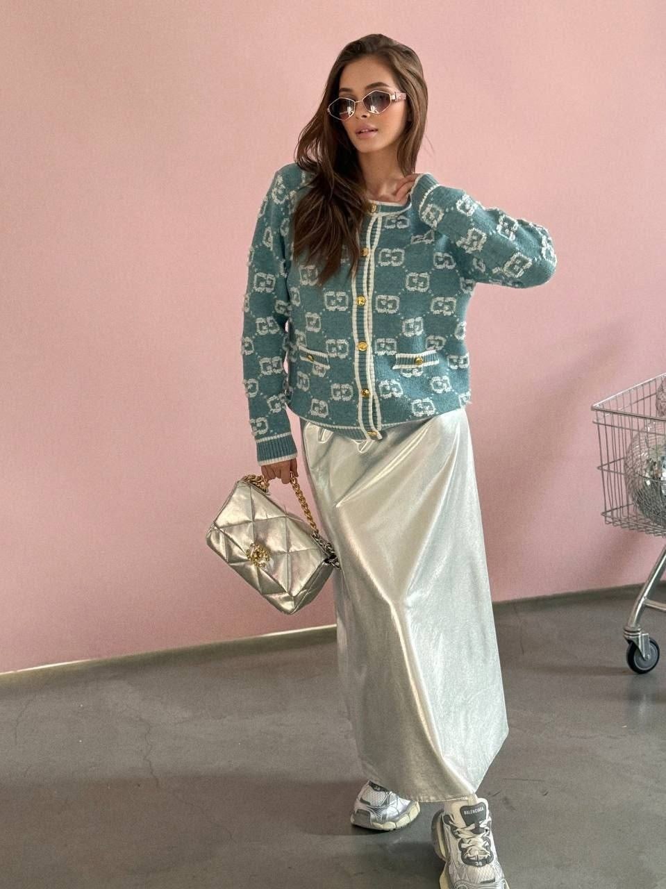 кардиган кофта,кардиган женский,модные кардиганы,кардиган,кардиган гуччи голубой