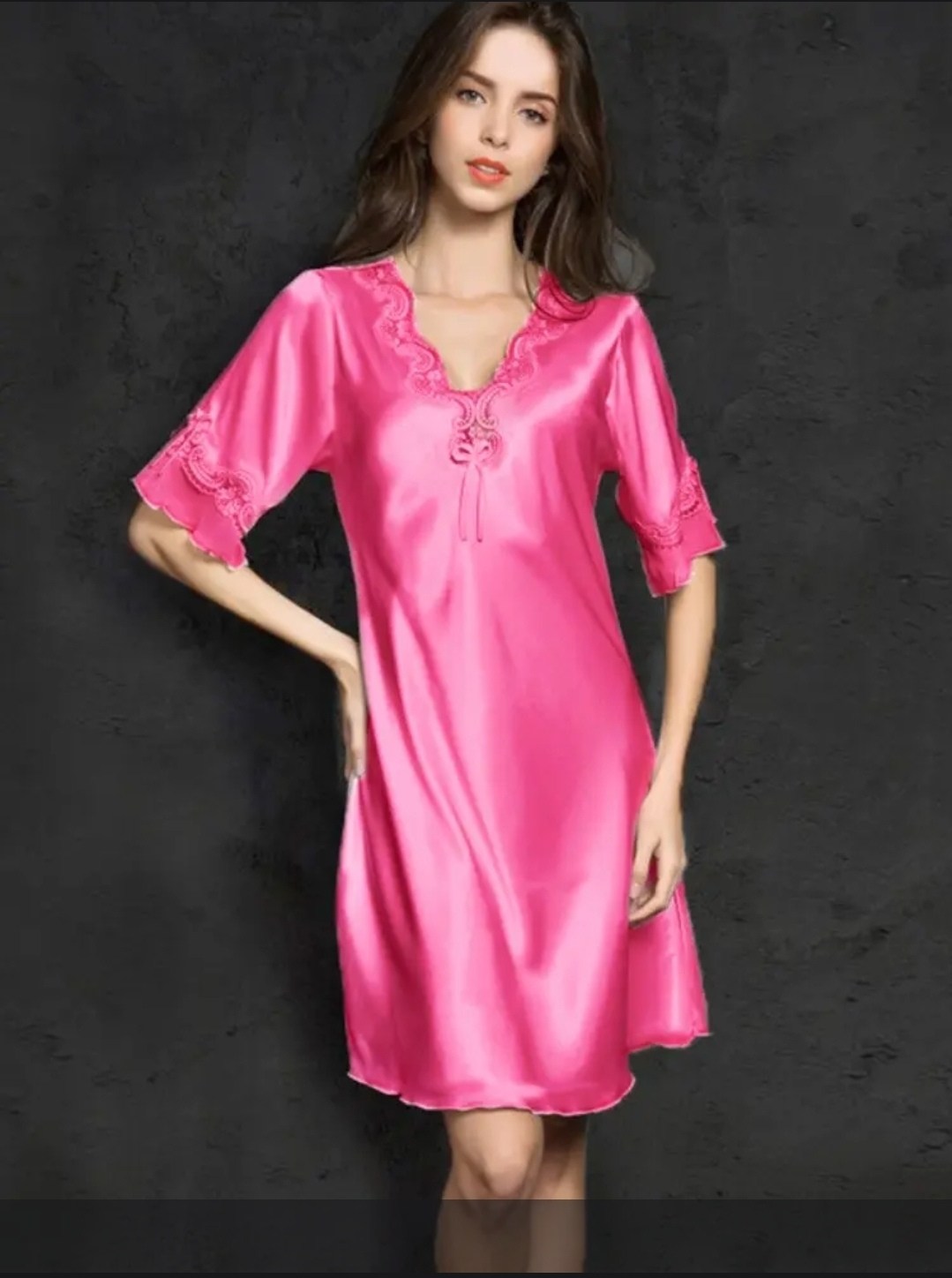 шелковая ночная рубашка,атласная ночная рубашка,женские ночные рубашки,женская шелковая ночная сорочка,шелковые ночные сорочки женские длинные