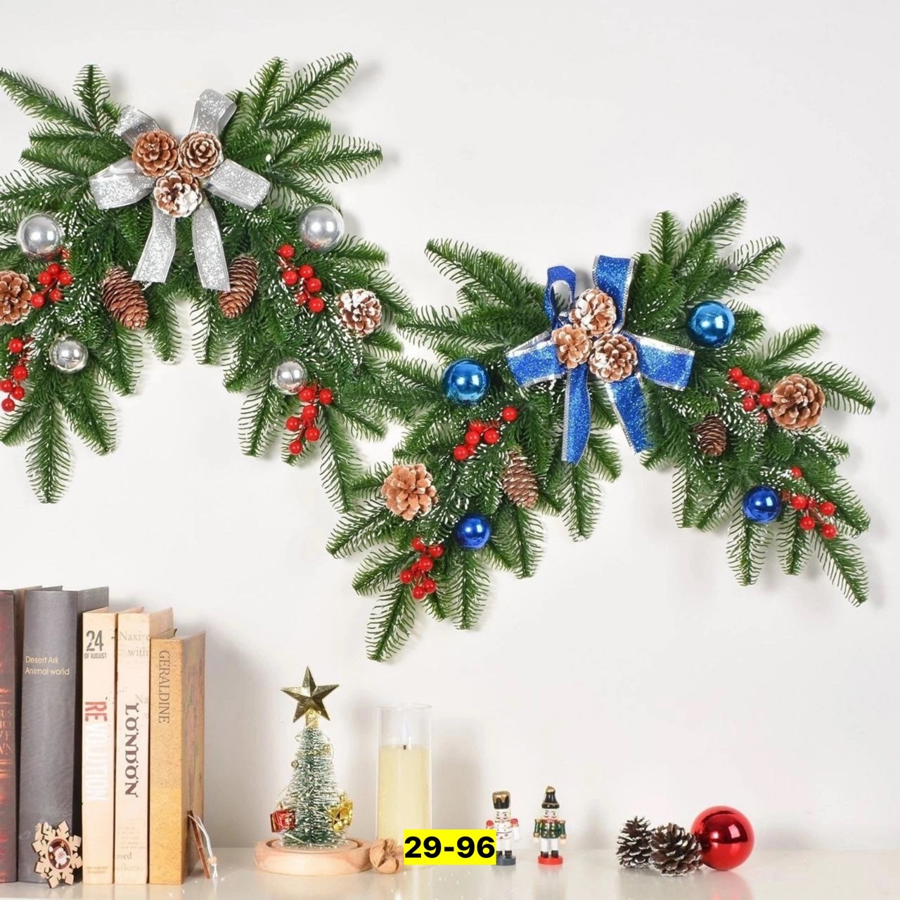 хвойная гирлянда,новогодние венки,новогодние декор,венок новогодний литой,украшение новогоднее