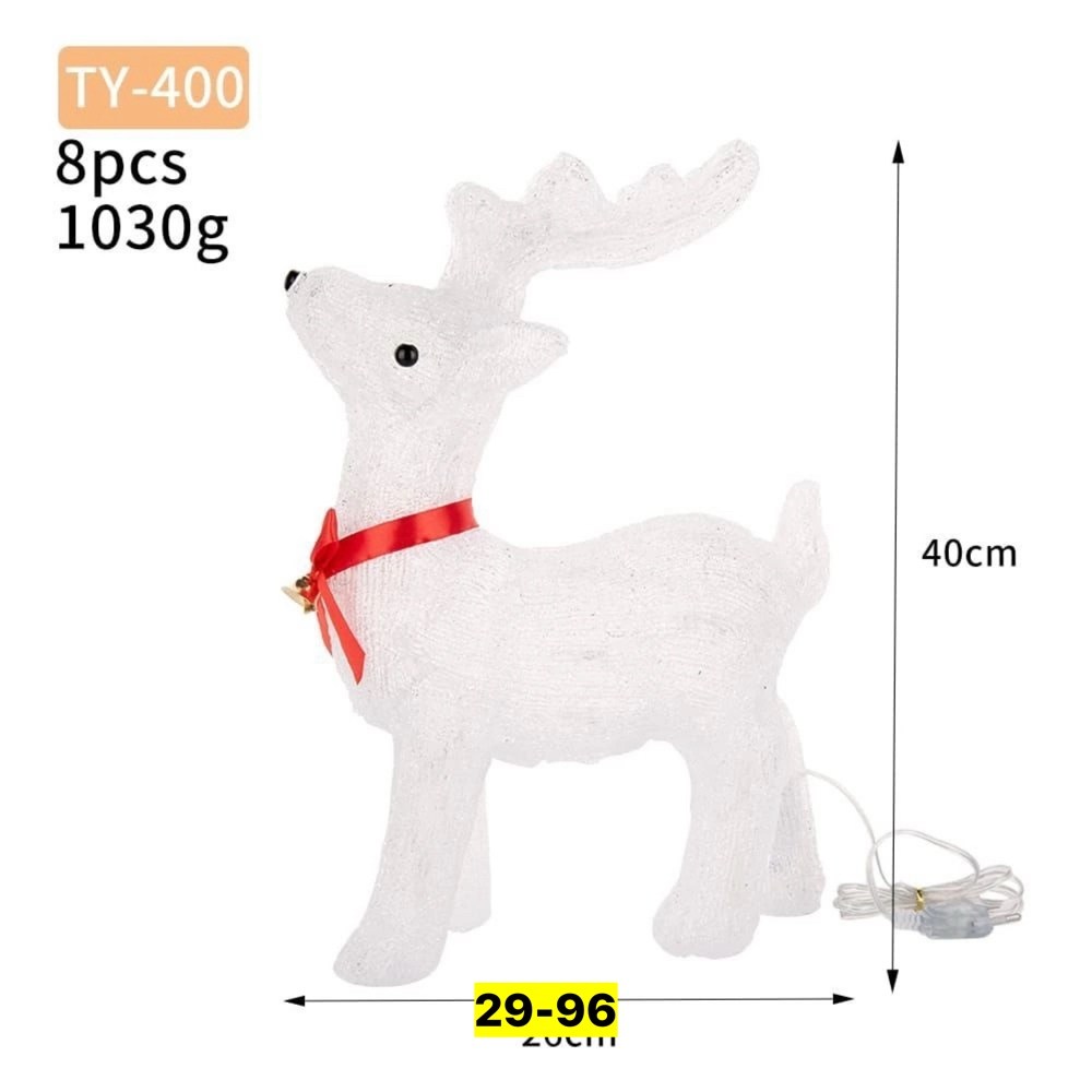 новогодний светящийся олень,новогодний олень светодиодный,олени новогодние светящиеся,светодиодный олень,светодиодная фигура олень