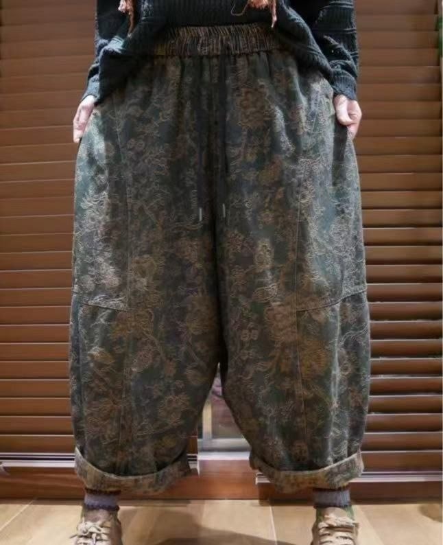 широкие брюки,модные брюки,винтажные штаны,штаны с принтом,винтажные брюки