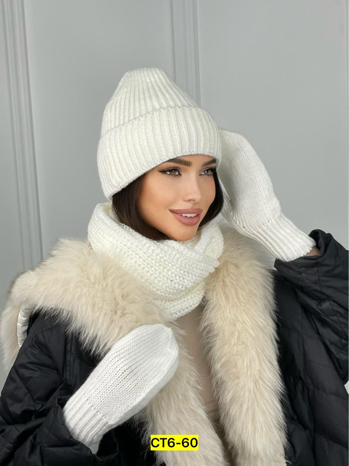 комплект шапка снуд,комплект шапки,комплект шапка шарф,шапка со снудом и варежками,женский комплект шапка