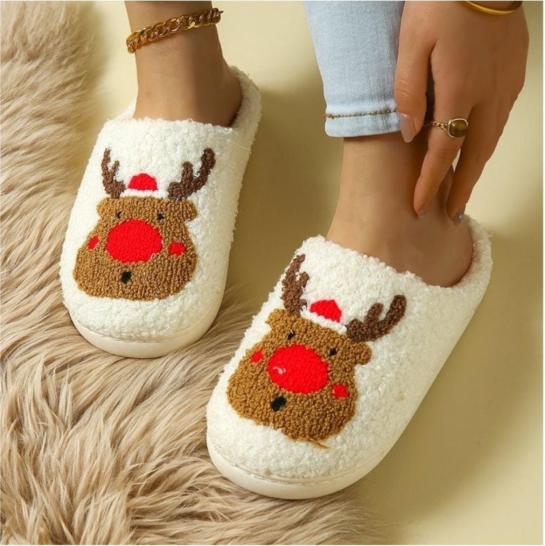 тапочки женские,теплые домашние тапочки,домашние тапочки,тапочки новогодние,зимние тапочки