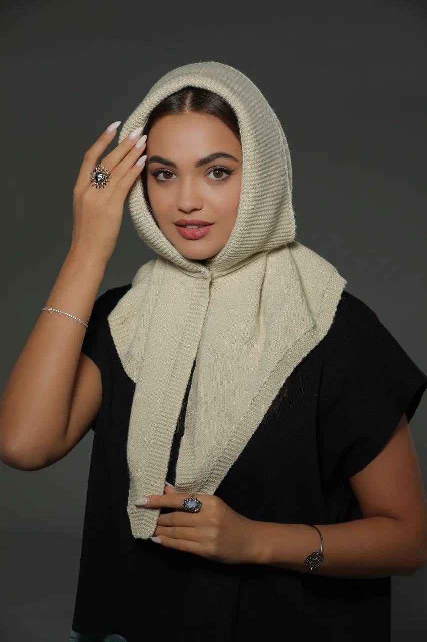 капор вязаный,капор шапка,капор 2025,капор вязаный зимний,капор женский