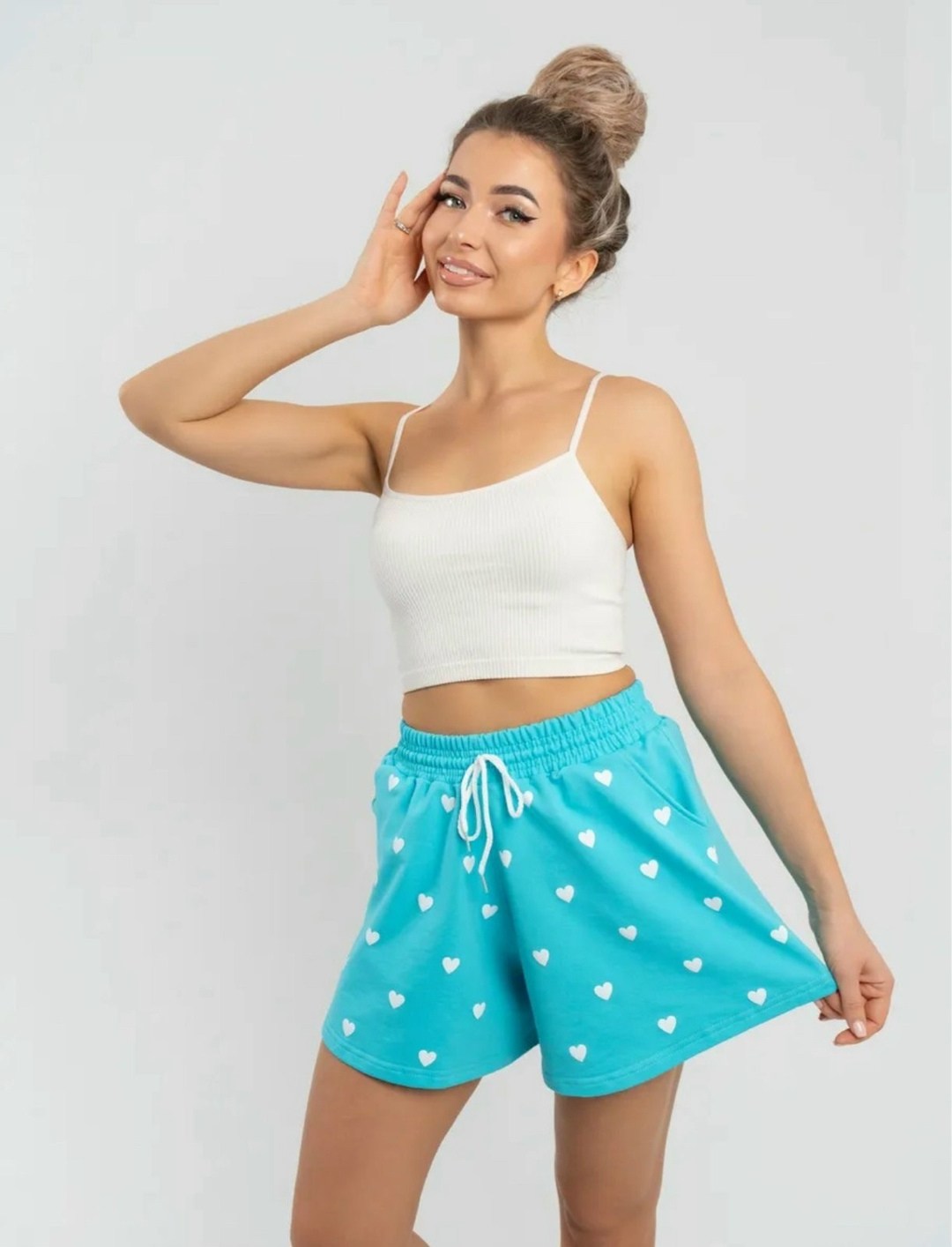 женские шорты,шорты летние трикотажные,хлопковые шорты,шорты летние,пижама женская с шортам