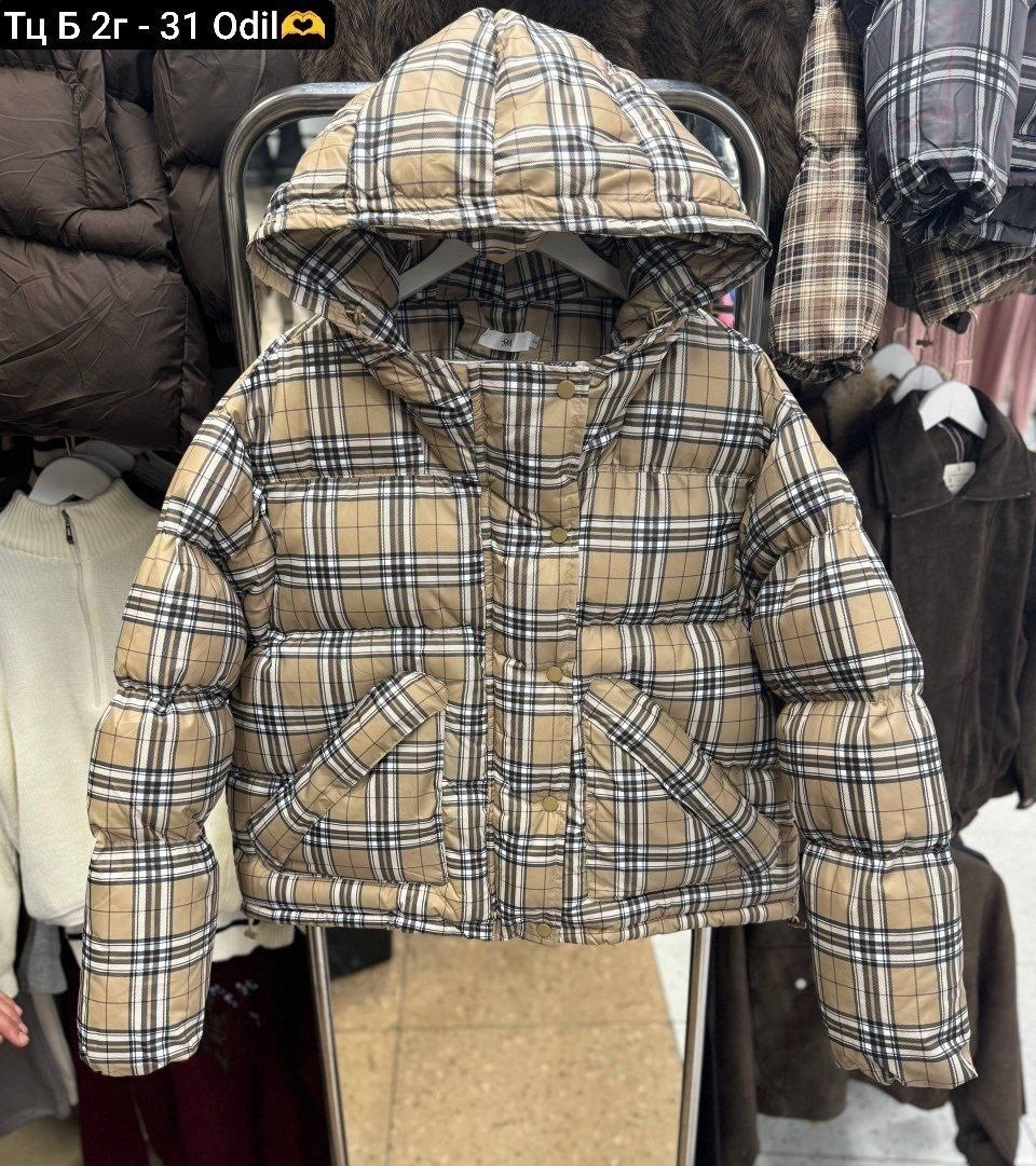 куртка в клетку,куртка детская,пуховик burberry,куртка зарина в клетку,теплая куртка