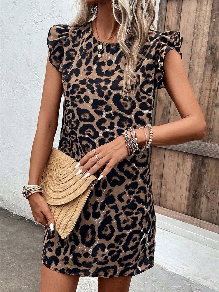 платье с леопардовым принтом,платье женская,леопардовое платье,платье летнее леопардовое,платье туника