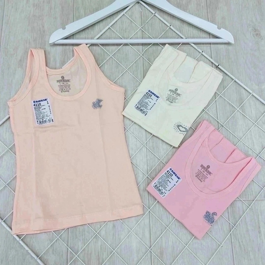 майка для девочки baykar,комплект маек baykar,комплект маек для девочек,майка для девочки 3 шт,комплект маек baykar для девочек